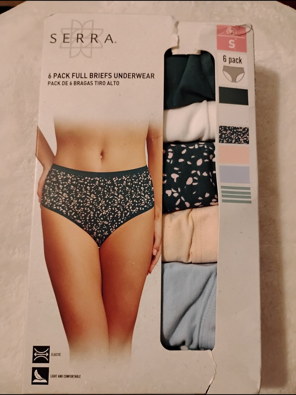 6-Pack Full Briefs Underwear Size S
